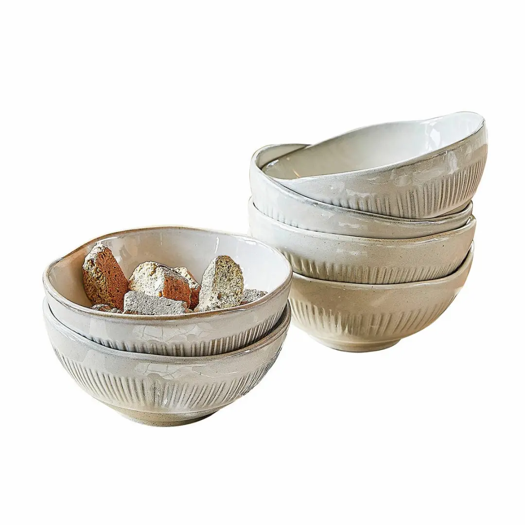 Loberon Kommetjes Periérs - 6 Stuks Beige