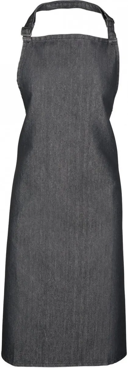 Schort/Tuniek/Werkblouse Unisex One Size Premier Black Denim 65% Polyester, 35%