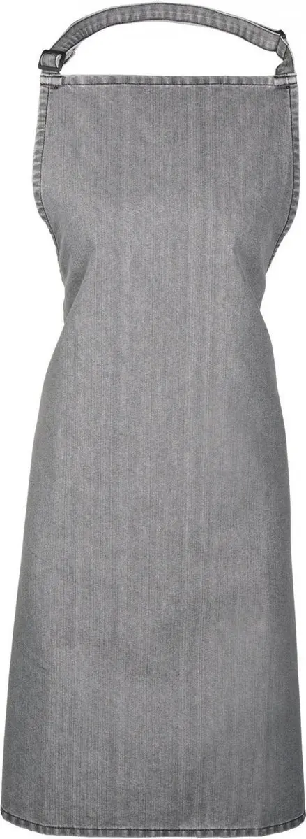 Schort/Tuniek/Werkblouse Unisex One Size Premier Grey Denim 65% Polyester, 35% K