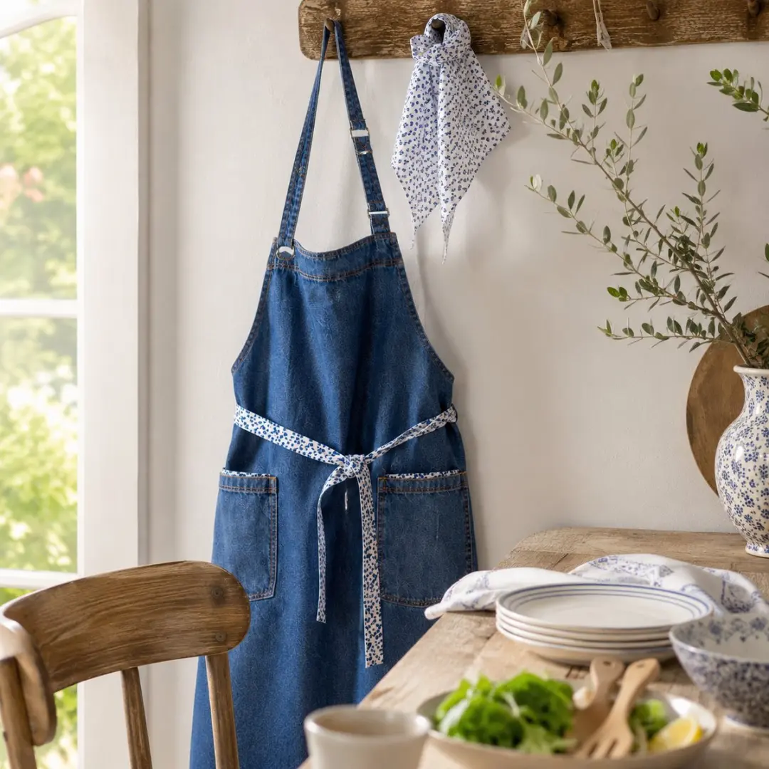 Laura Ashley Schortje - Blauw - One Size