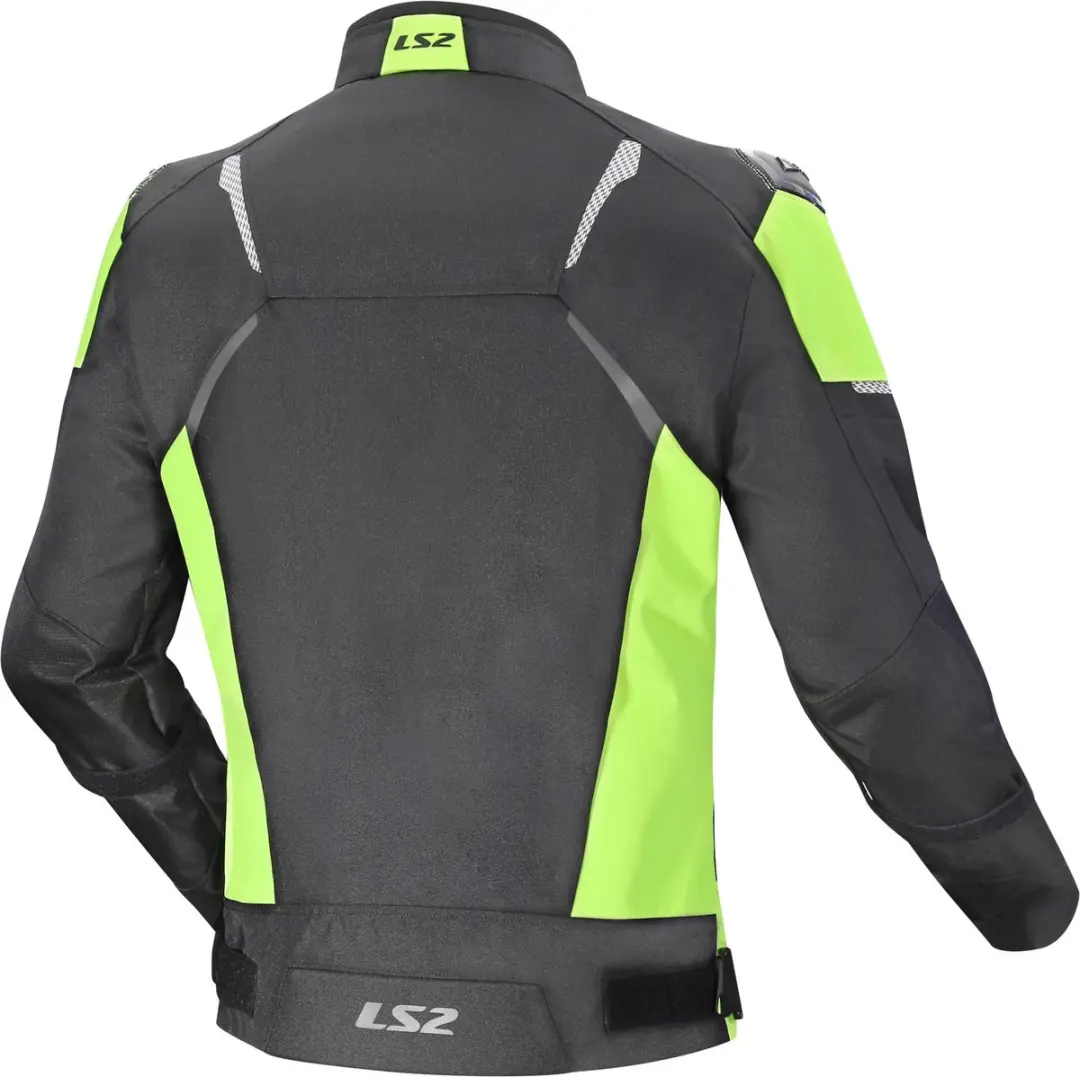 LS2 Zoom Motorfietsjas - Zwart/Geel XL - afbeelding 2 van 6