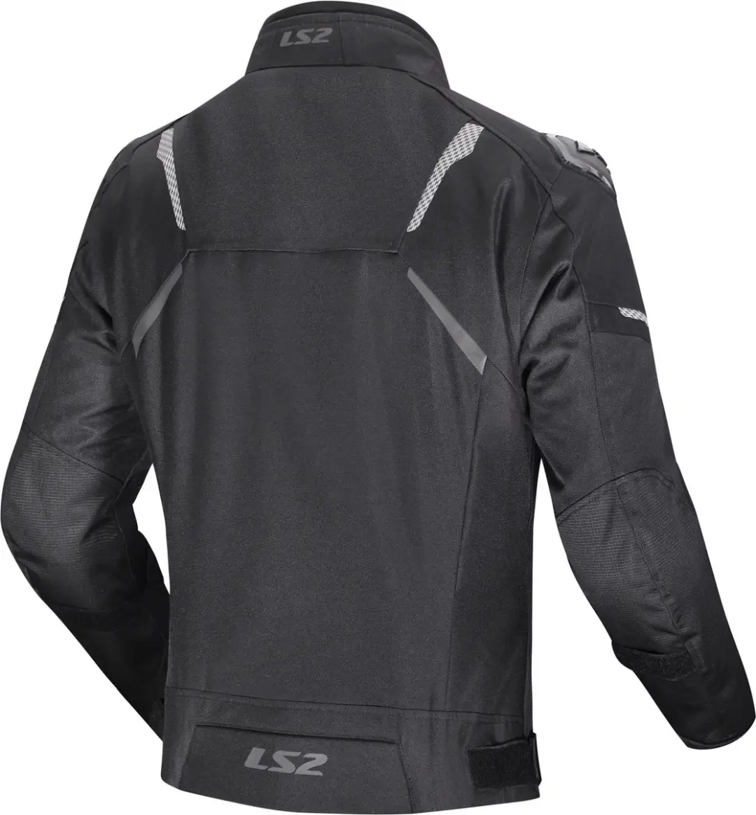 LS2 Zoom Motorfietsjas - Zwart/Geel XL - afbeelding 4 van 6
