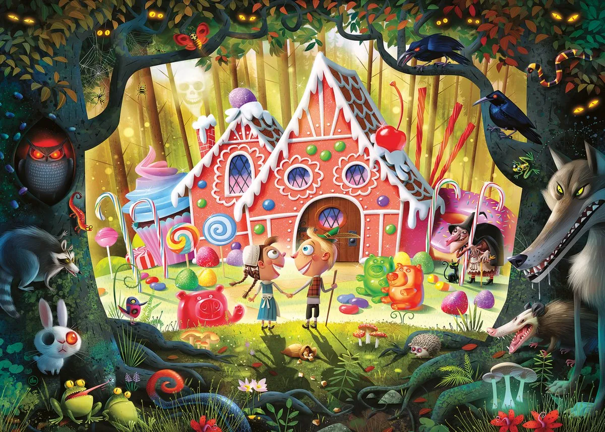 Ravensburger Hans en Grietje Legpuzzel 1000 Stuks - Multicolor