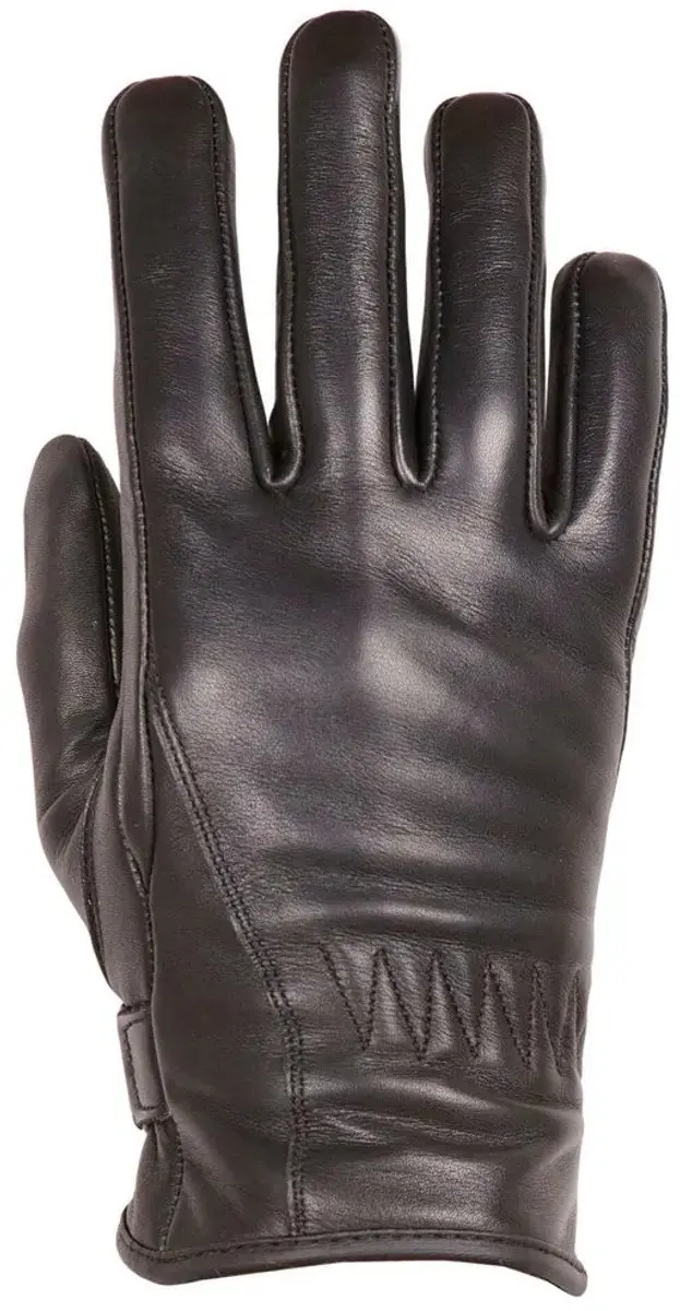 Helstons Cream Leren Handschoenen Voor Vrouwen Zwart 9 Vrouw