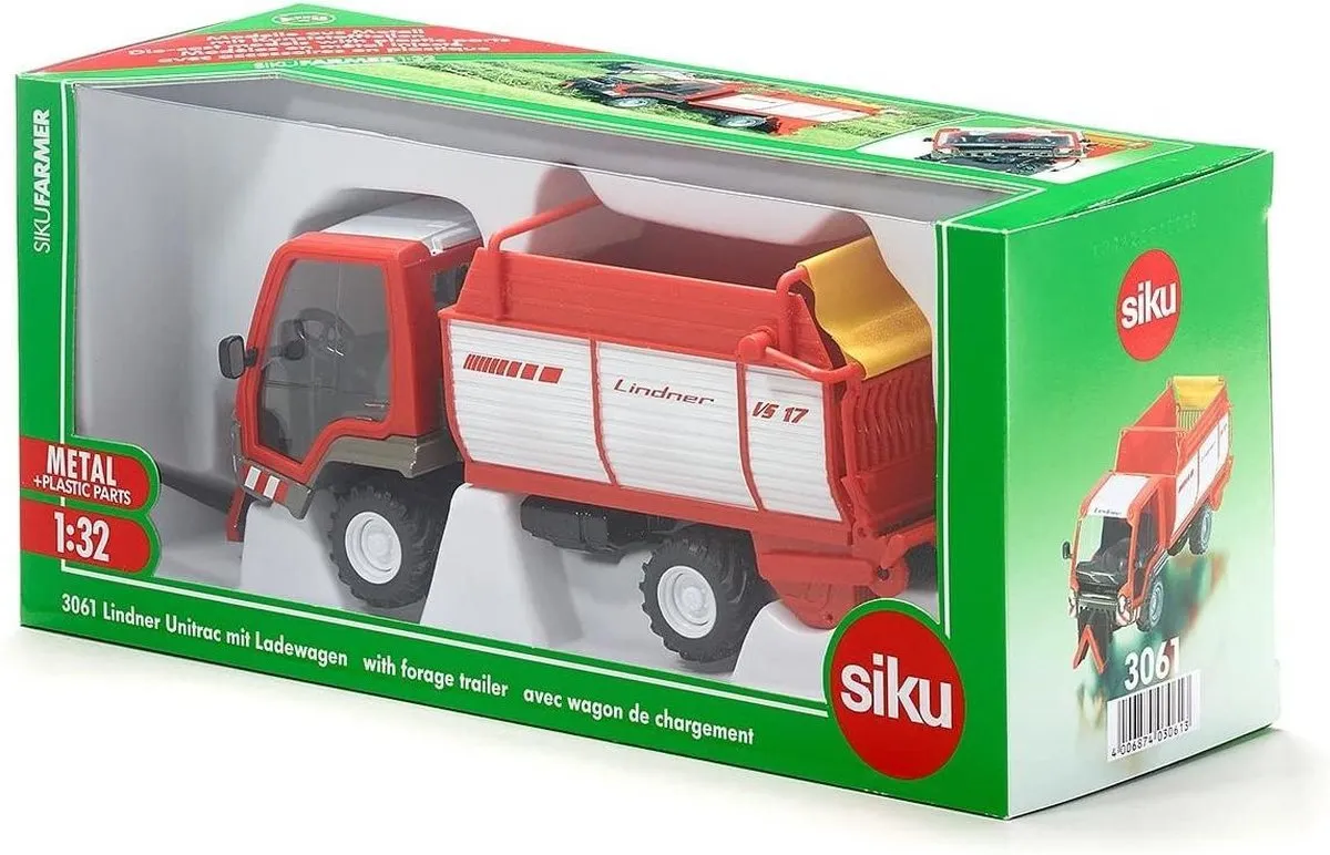 SIKU 3061 Lindner Unitrac - Rood