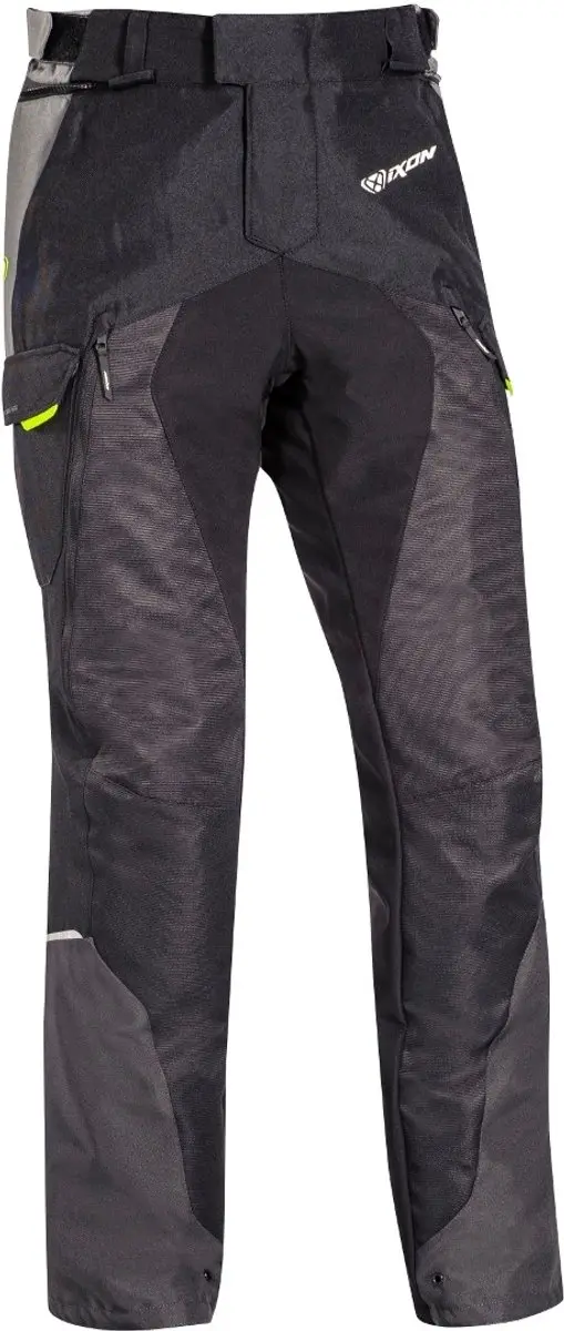 Ixon Balder PT Zwart Grijs Bright Geel Textiele Motorbroek