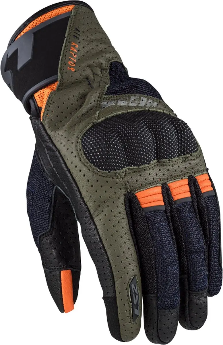 LS2 Handschoenen LS2 Air Raptor groen / oranje maat XL