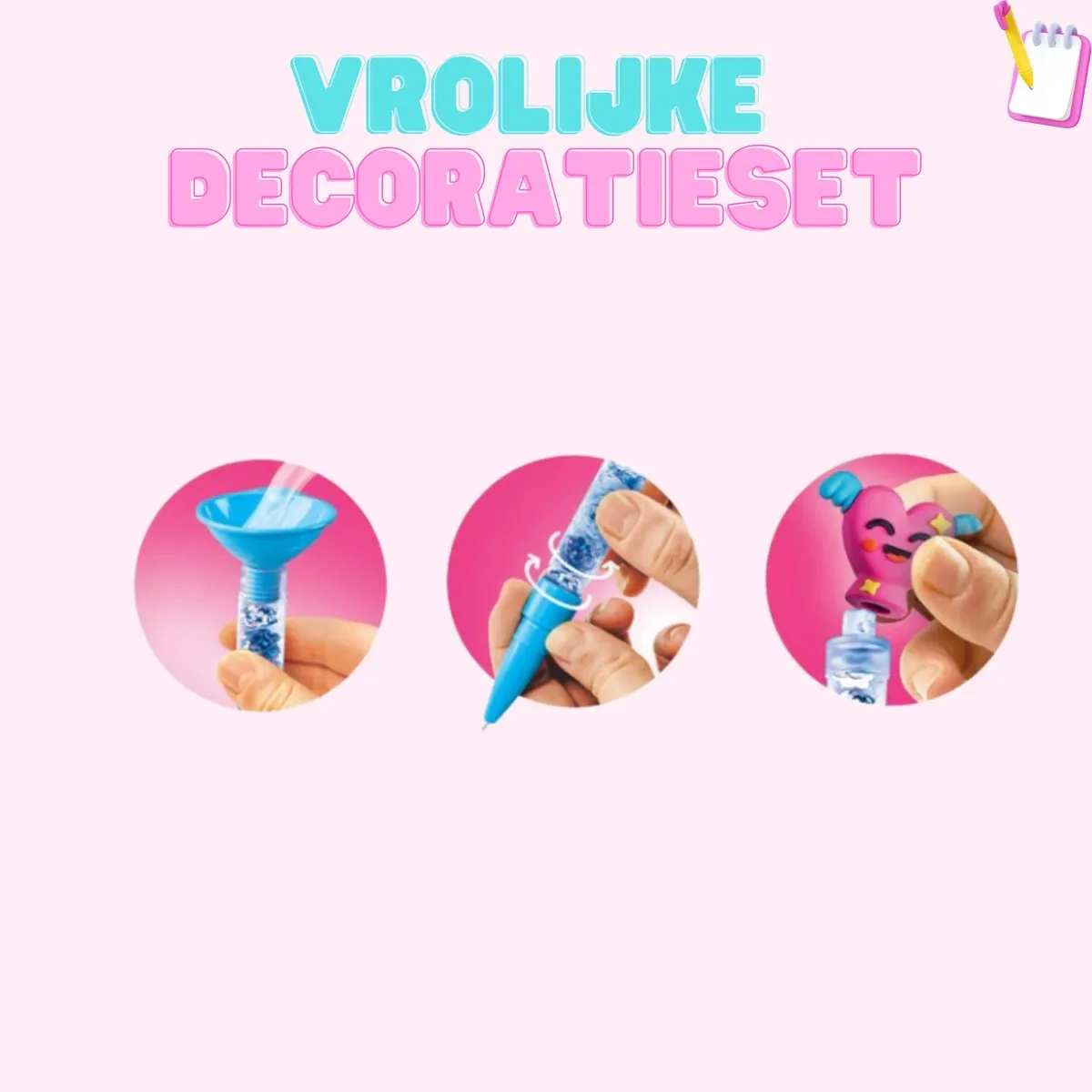 Clementoni Idea Art Mini Factory Best Friends Pen Creators - Roze - afbeelding 2 van 6