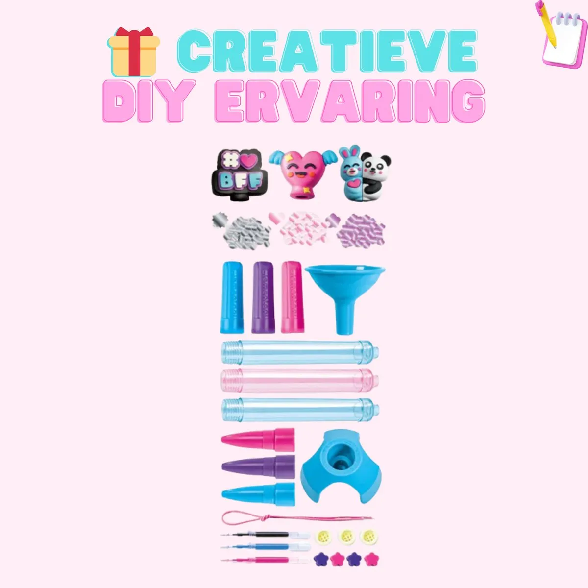 Clementoni Idea Art Mini Factory Best Friends Pen Creators - Roze - afbeelding 6 van 6