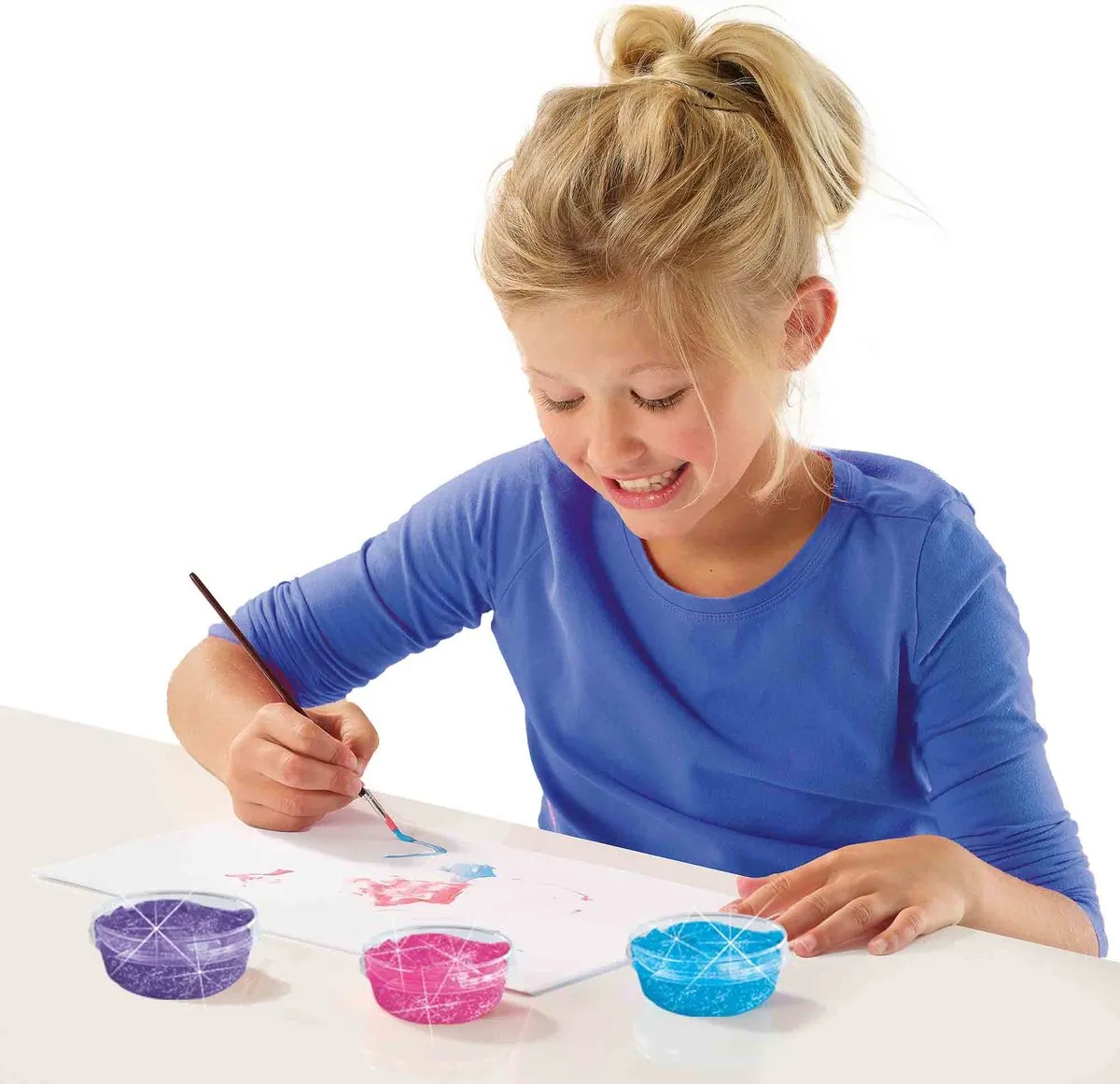 SES Creative Glitter Plakkaatverf - 6x45ml