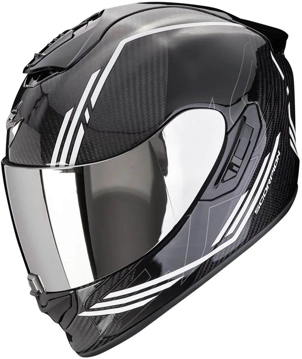 Scorpion EXO-1400 Evo 2 Carbon Air Reika Zwart-Wit Integraalhelm