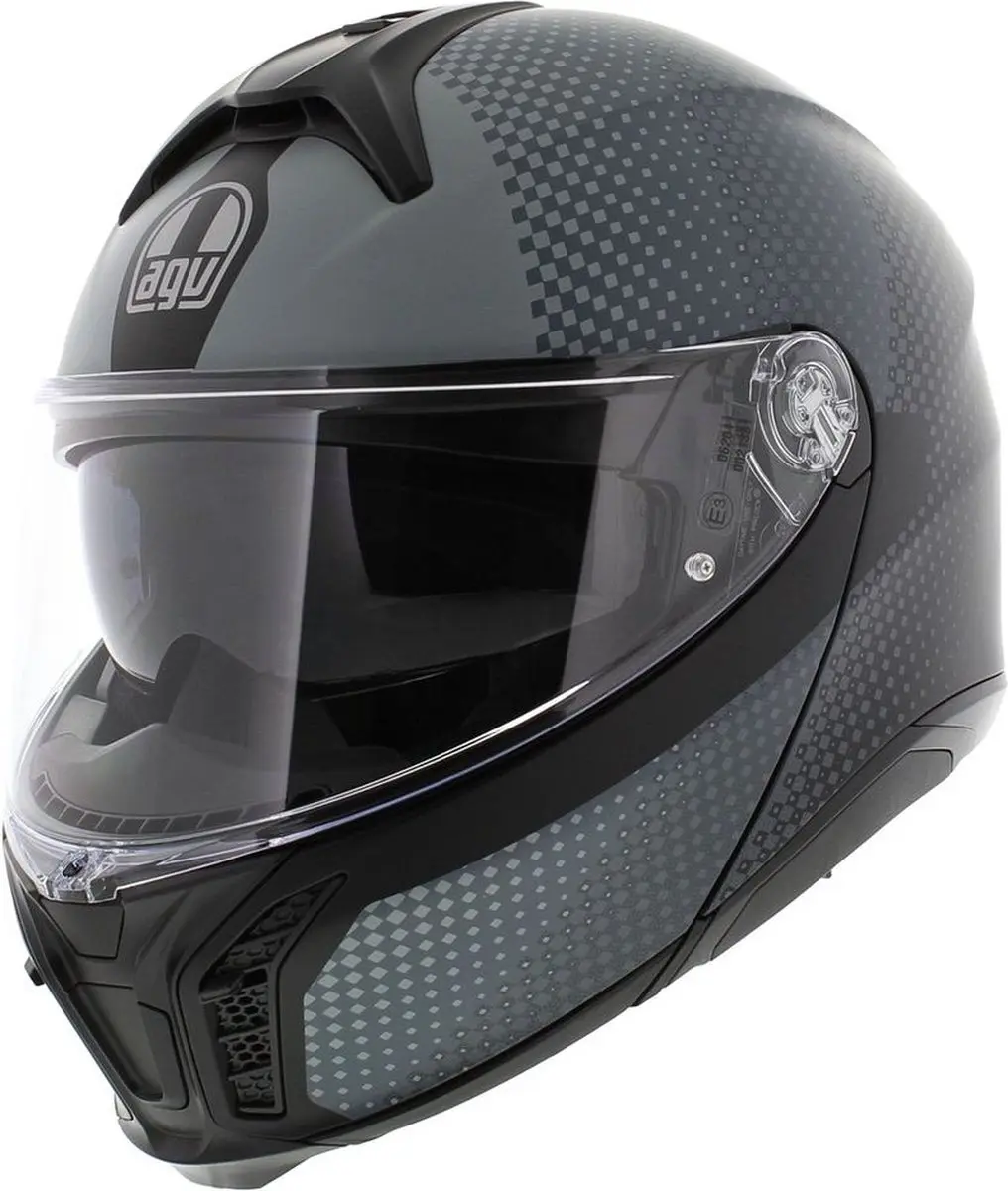 AGV Tourmodular Textour Mat Zwart Grijs Helm
