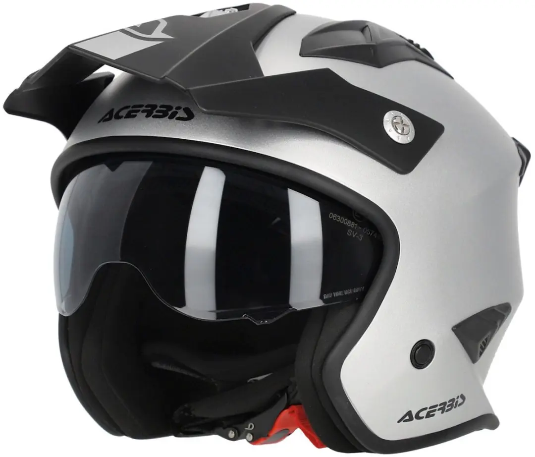 Acerbis Aria Metallic Mat Zilver Jethelm