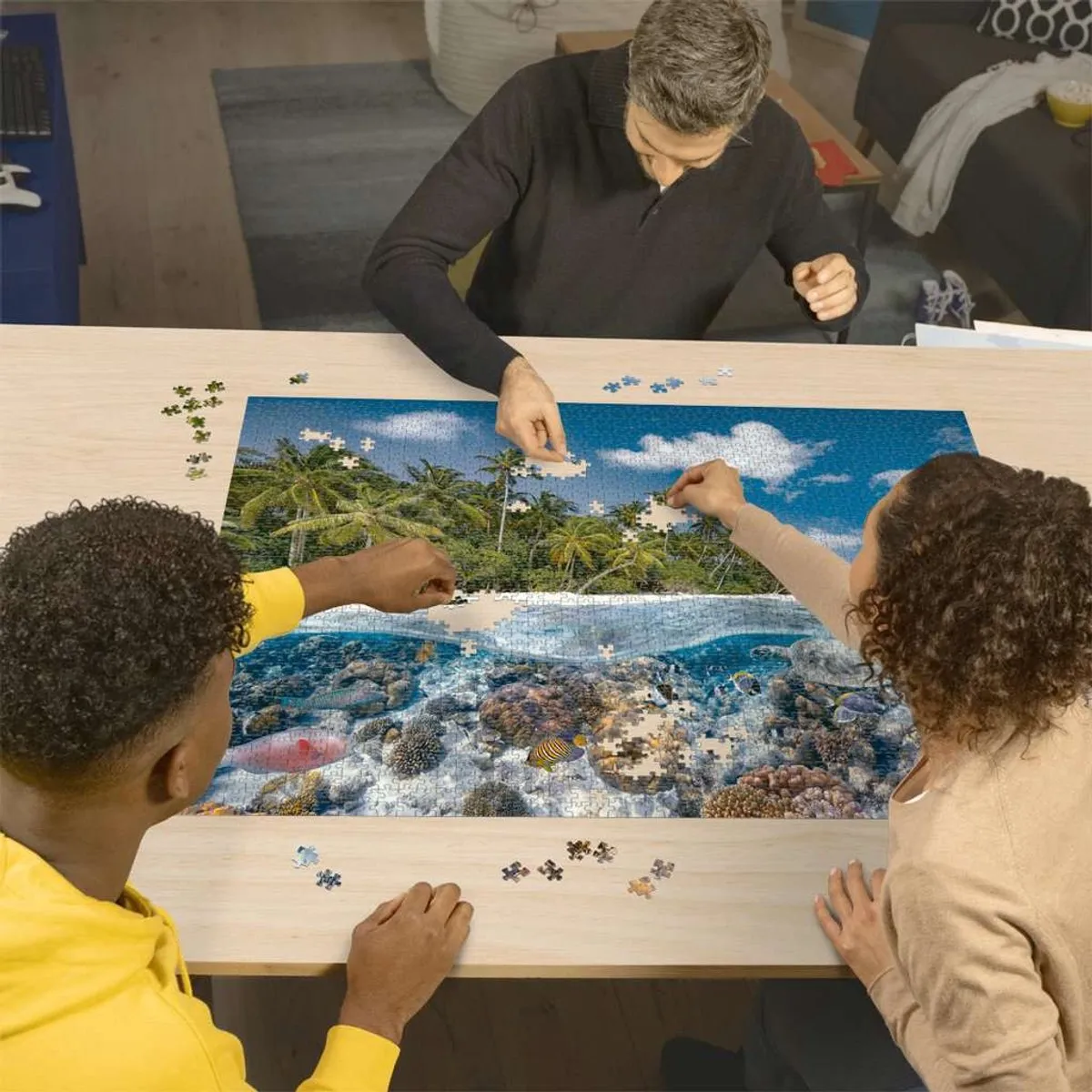 Ravensburger 17441 Legpuzzel Een duik op de Malediven - 2000 Stukken Multicolor