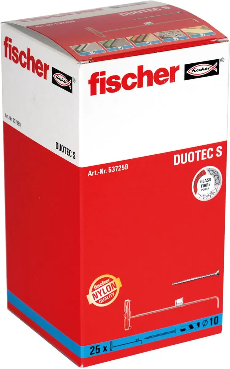 Fischer Duotec Hollewandplug M5 - 10mm - 47mm - Wit