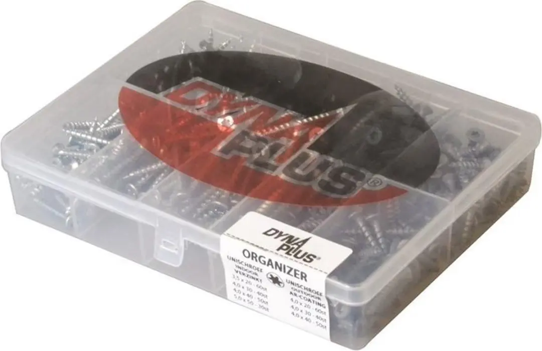 Dynaplus Organizer Torx Schroeven 3.5x25mm - 60 Stuks - AR-Coating/Verzinkt