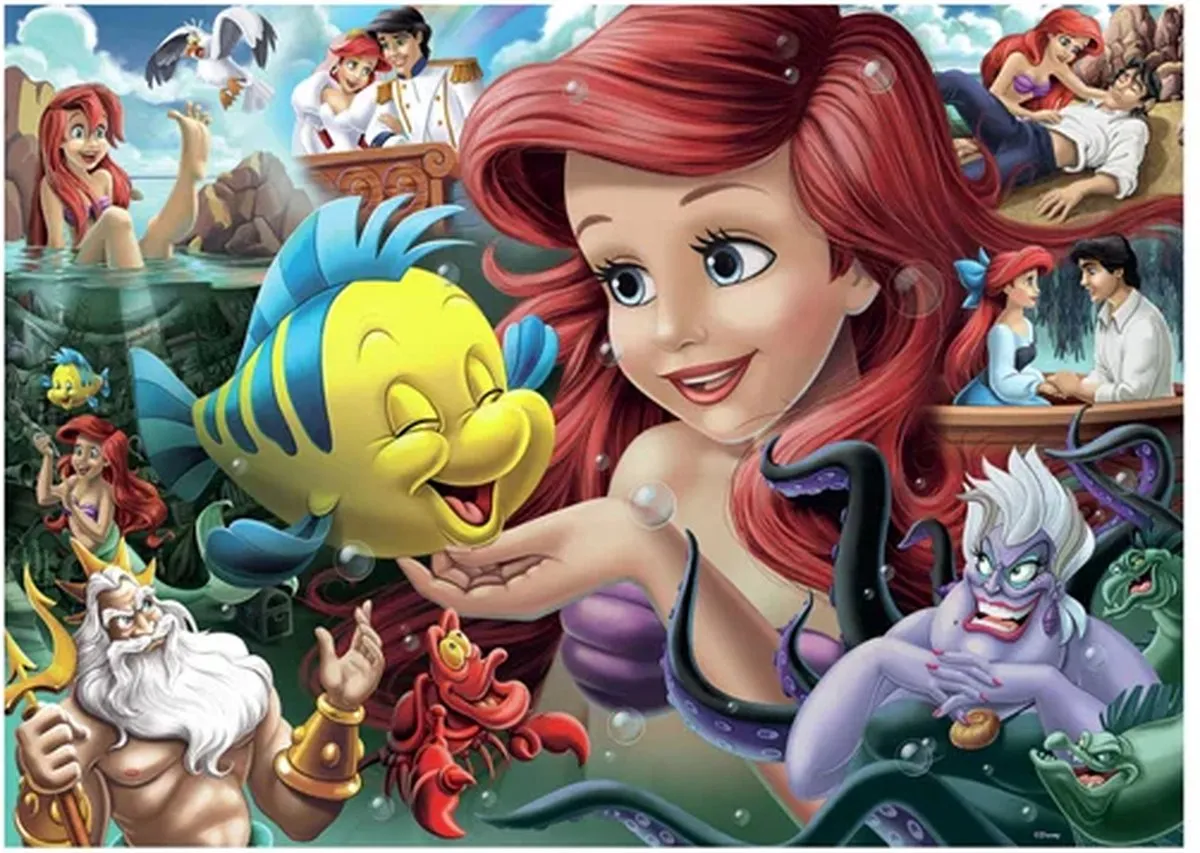 Ravensburger Disney De Kleine Zeemeermin Puzzel 1000 Stuks - Multicolor