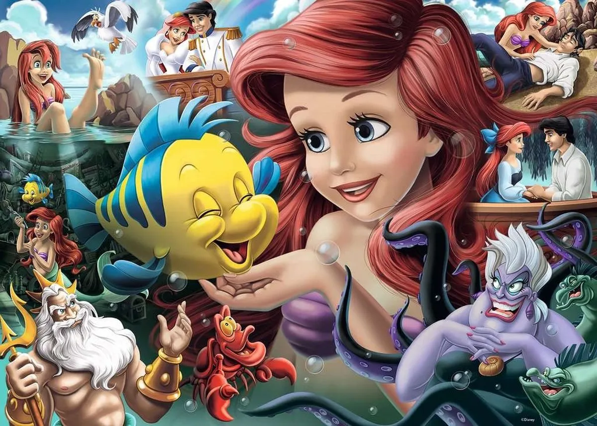 Ravensburger Disney De Kleine Zeemeermin Puzzel 1000 Stuks - Multicolor