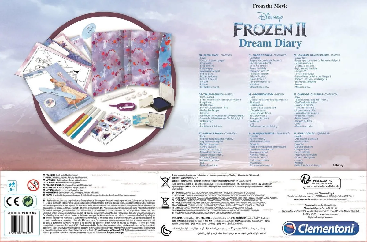 Disney Frozen 2 Dagboek - Multi Kleur