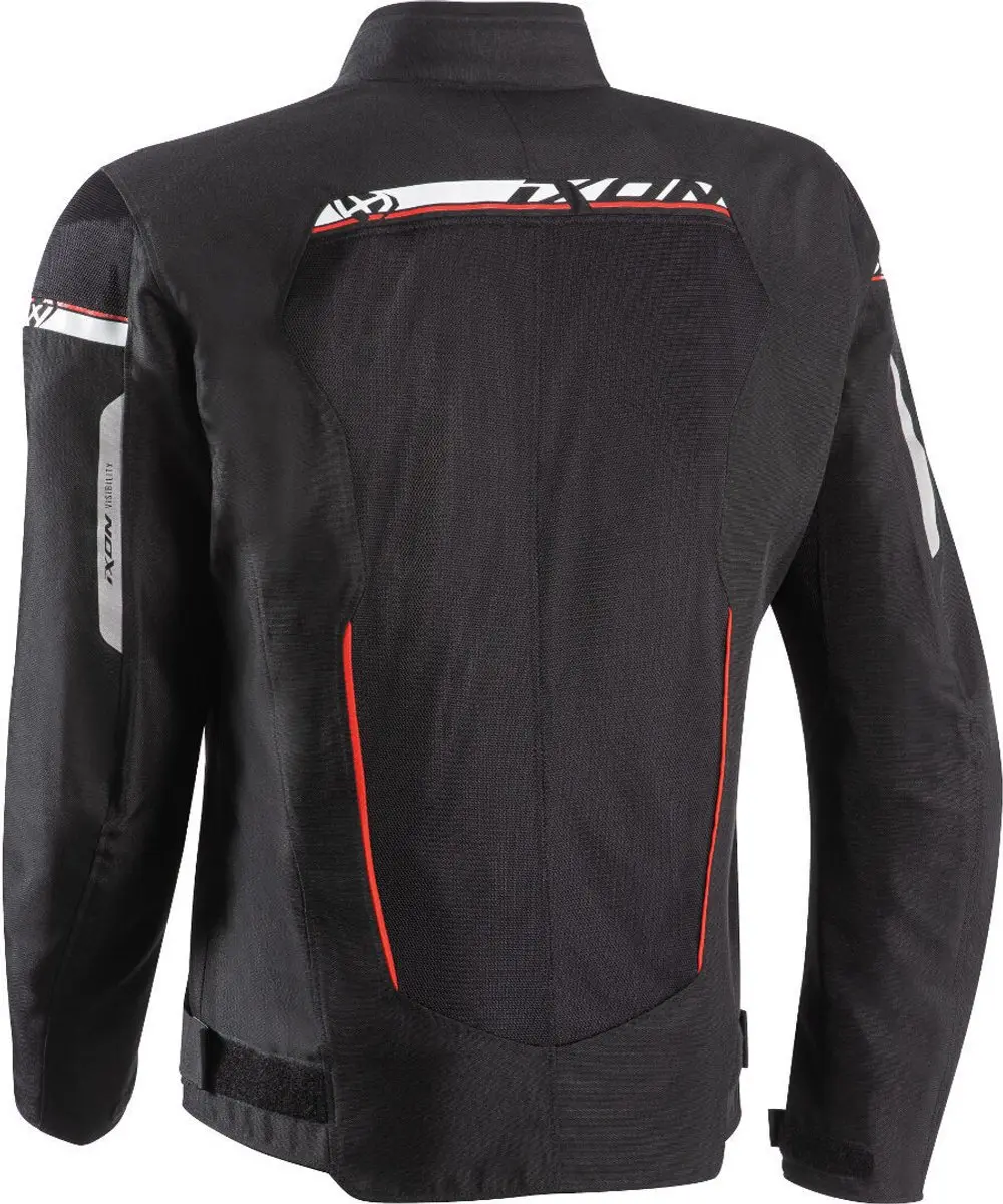 IXON T-Rex Textiele Motorjas 3XL - Zwart/Wit/Rood