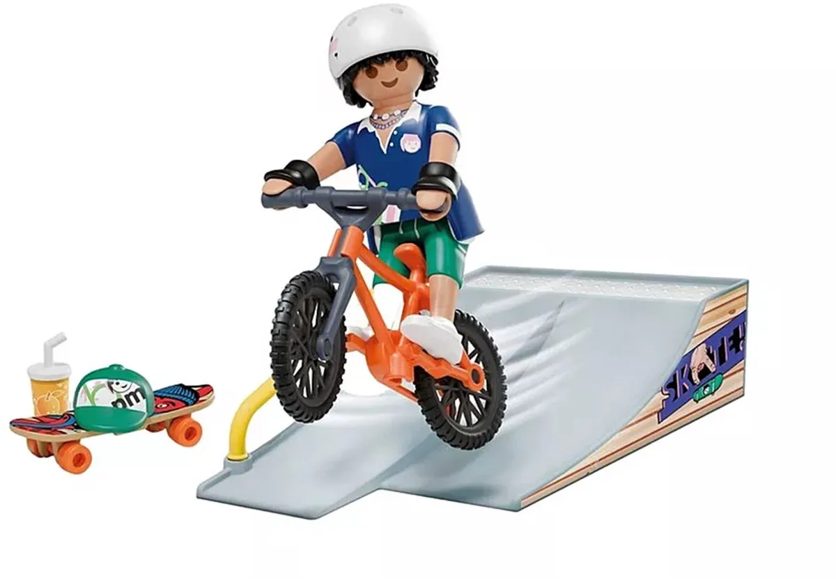 Playmobil Skateboard met helling 71798 - Multicolor