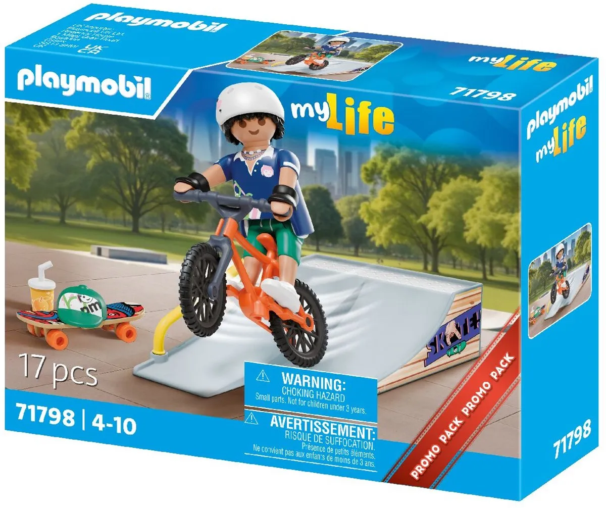 Playmobil Skateboard met helling 71798 - Multicolor