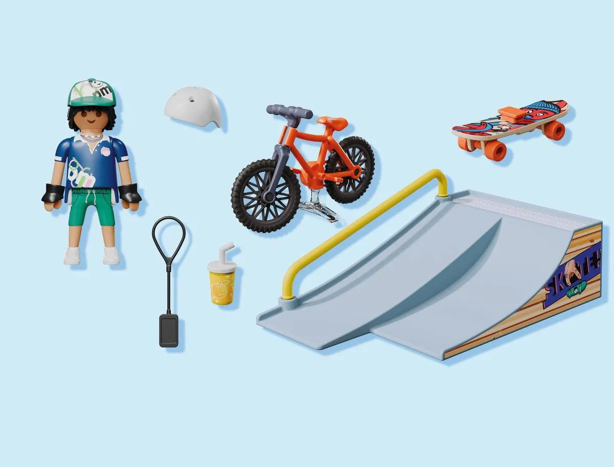 Playmobil Skateboard met helling 71798 - Multicolor - afbeelding 6 van 6
