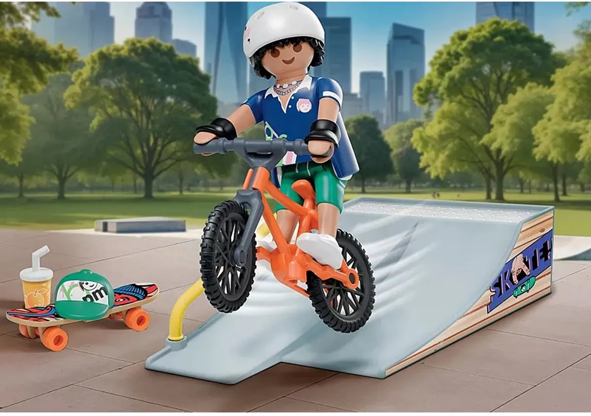 Playmobil Skateboard met helling 71798 - Multicolor