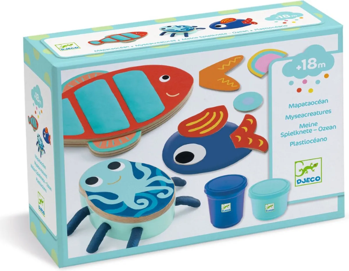 Djeco Plasticine Oceaan - Meerkleurig