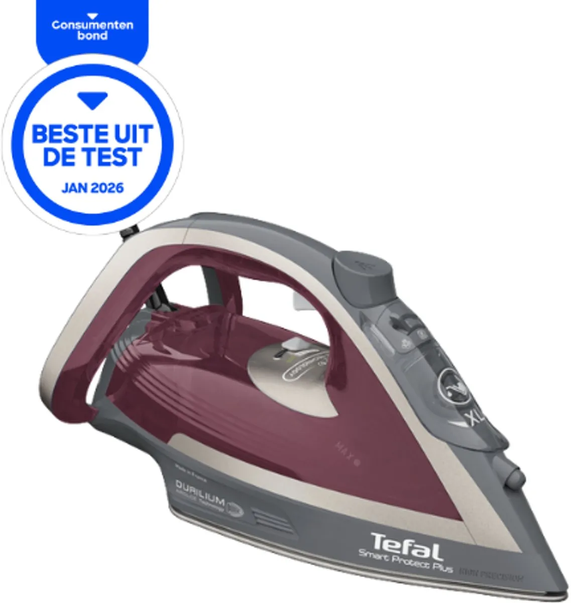 Tefal Smart Protect Plus FV6870 Stoomstrijkijzer 2800W - Rood