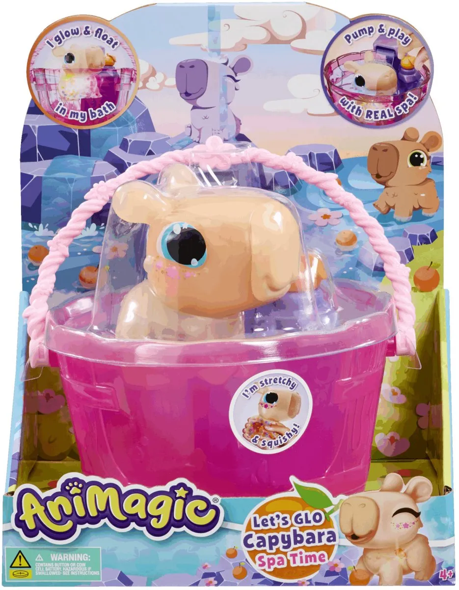 Goliath Animagic Let’s Glo Capybara Spa Time Speelfiguur
