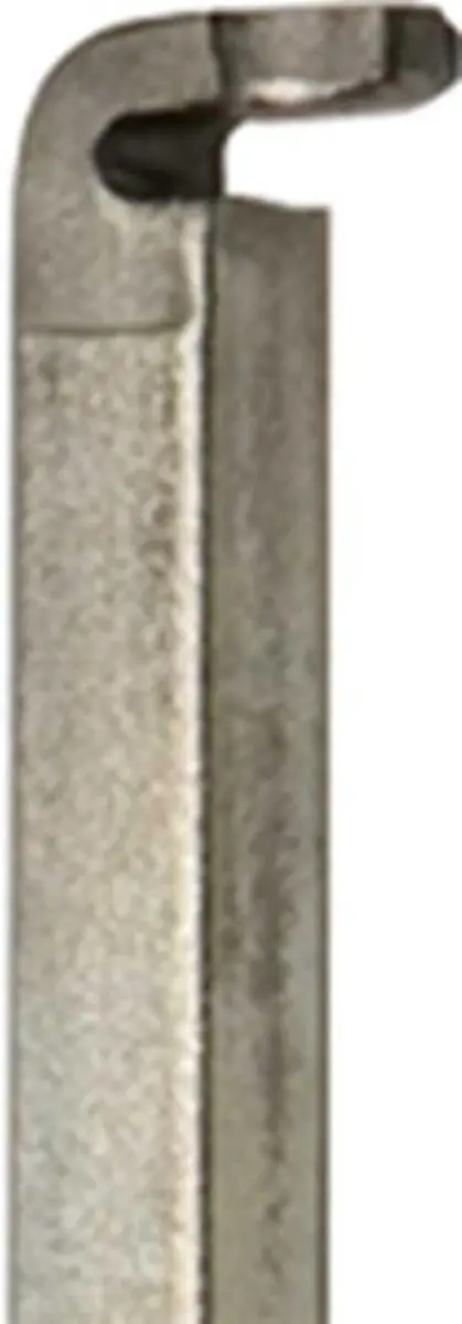 Nemef Staaf voor krukespagnolet 150cm - Verzinkt 9x9mm