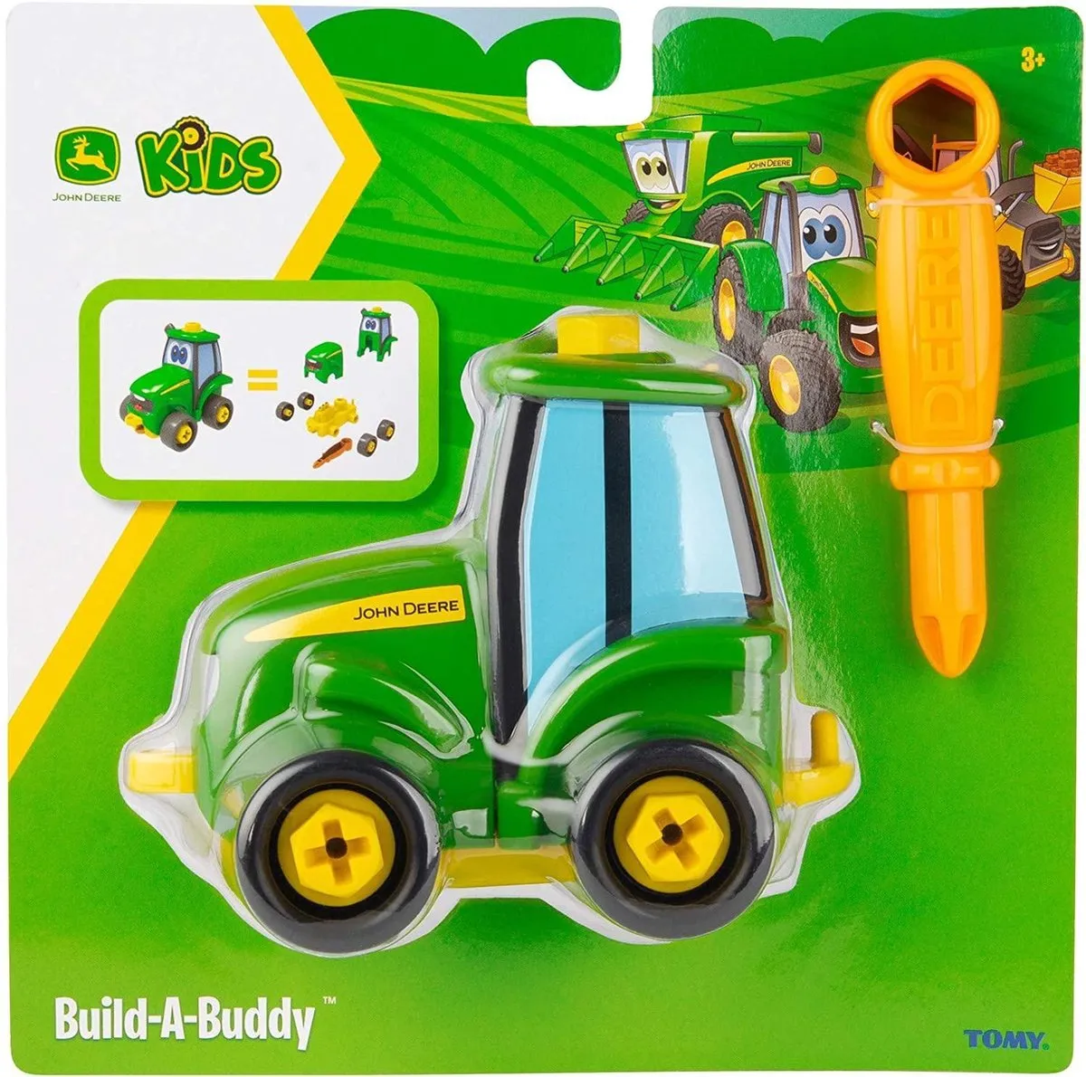 Tomy Bouw Een Buddy Johnny Tractor - John Deere Groen