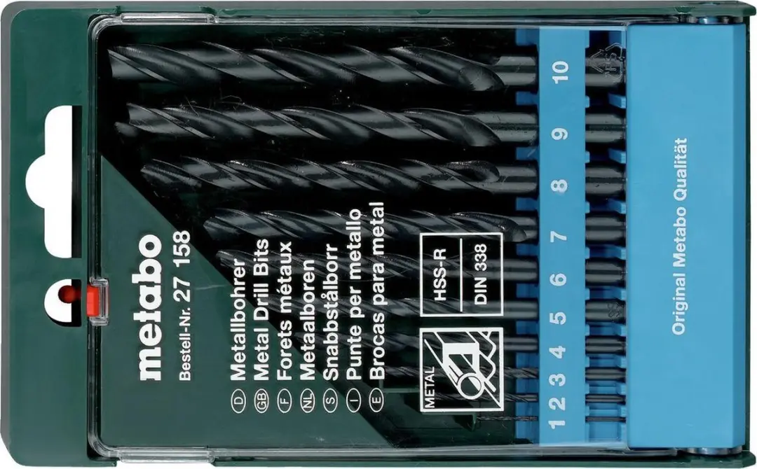 Metabo HSS-R Borencassette 10-delig 1-10mm - afbeelding 2 van 2