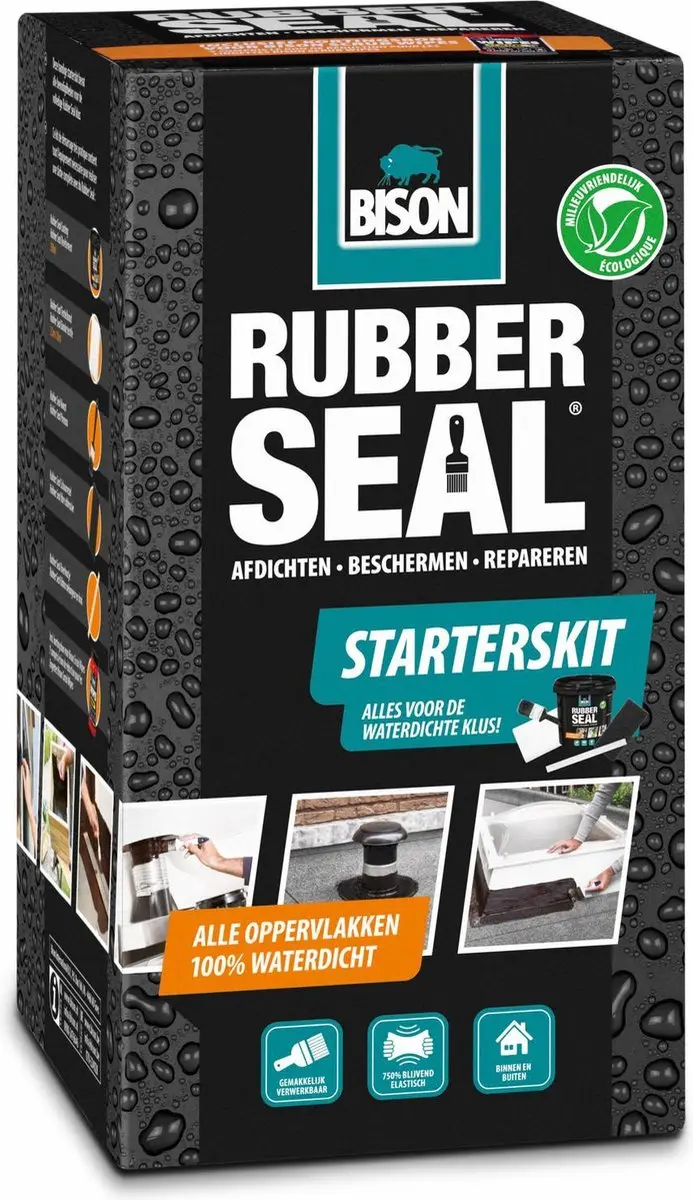Bison Rubber Seal Reparatiekit 750ml - o.a. Hout/Beton/Metalen daken