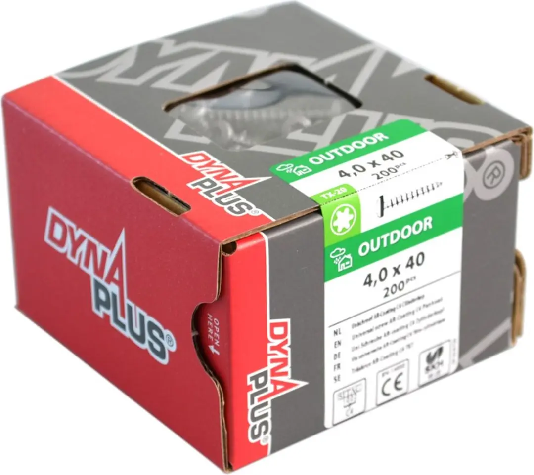 Dynaplus Unischroeven Torx 20 AR-Coating 4x50mm - 200 Stuks - Antraciet