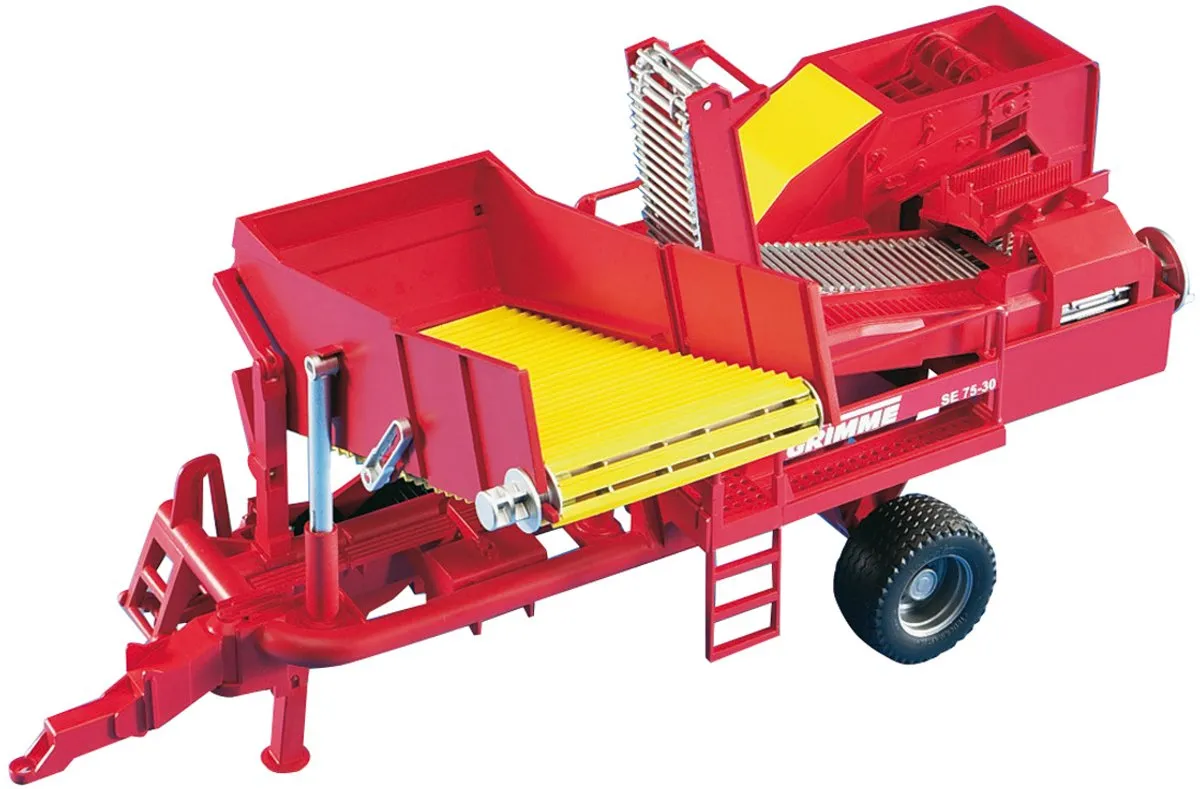 Bruder 2130 Grimme SE 75-3 Aardappelrooimachine - Rood