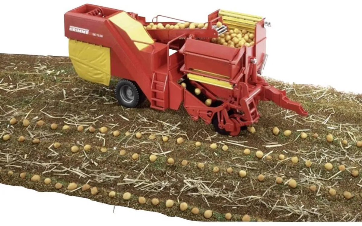 Bruder 2130 Grimme SE 75-3 Aardappelrooimachine - Rood