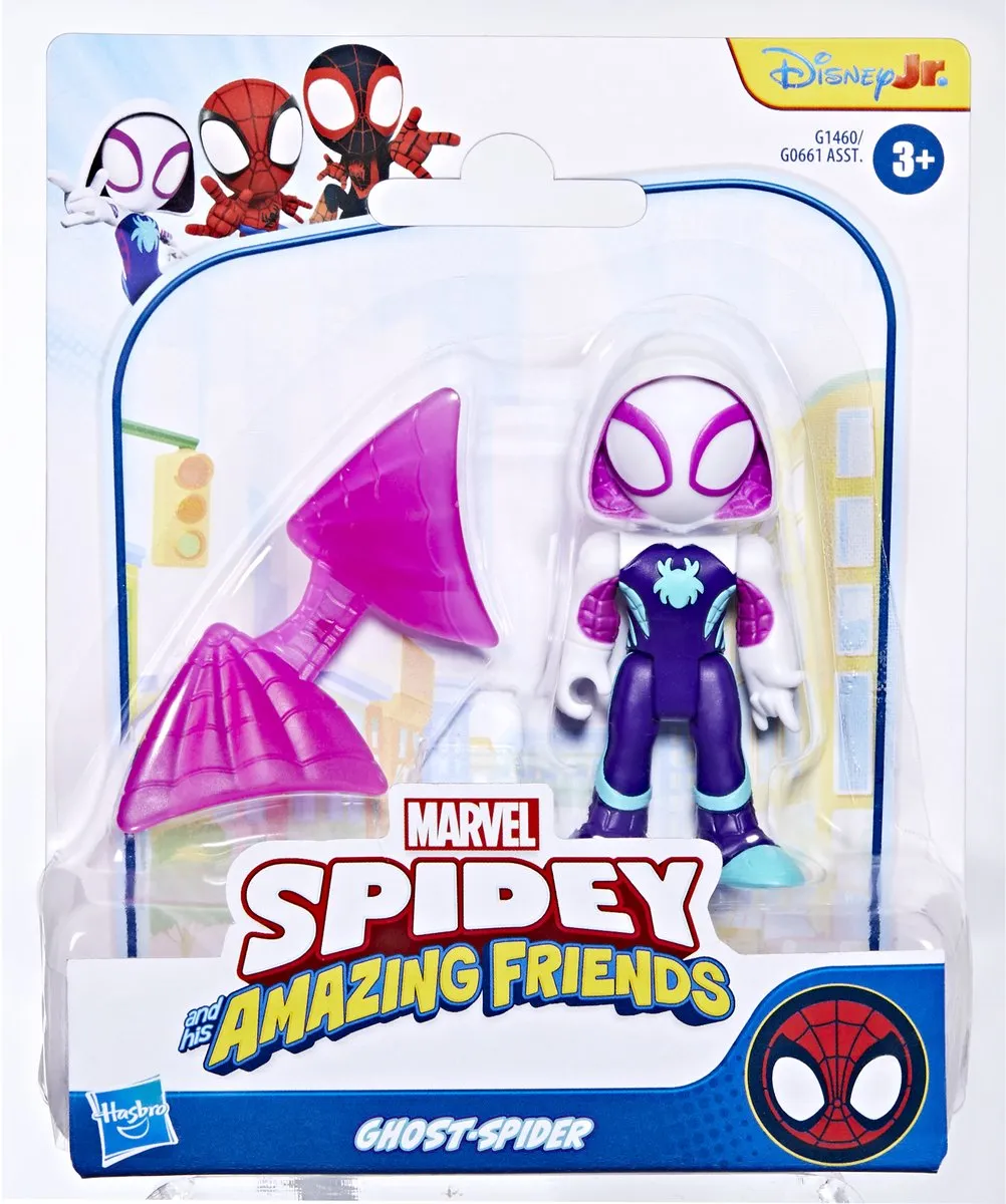 Hasbro Marvel Spidey and His Amazing Friends Ghost-Spider - Speelfiguur G14605X00 - Wit - afbeelding 5 van 5