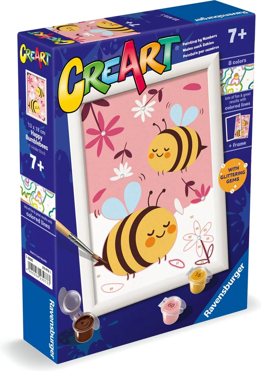 Ravensburger Creart Happy Bumblebees Schilderen op Nummer