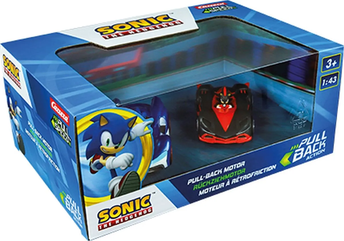 Carrera Sonic the Hedgehog Pull Back Auto 1:43 - 2 Stuks Multi - afbeelding 6 van 6