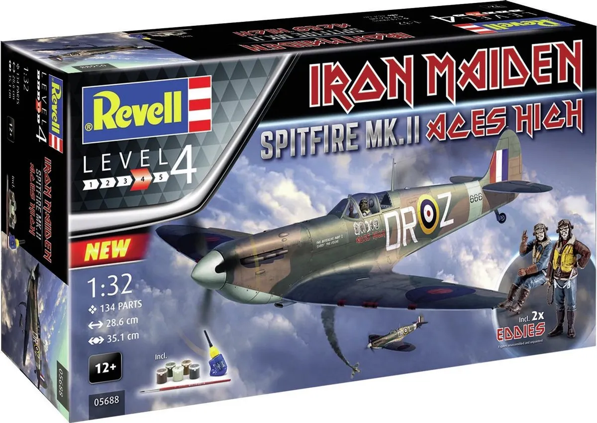 Revell 05688 Spitfire Mk.II -s High Iron Maiden Modelbouwpakket - 1:32 - Multi