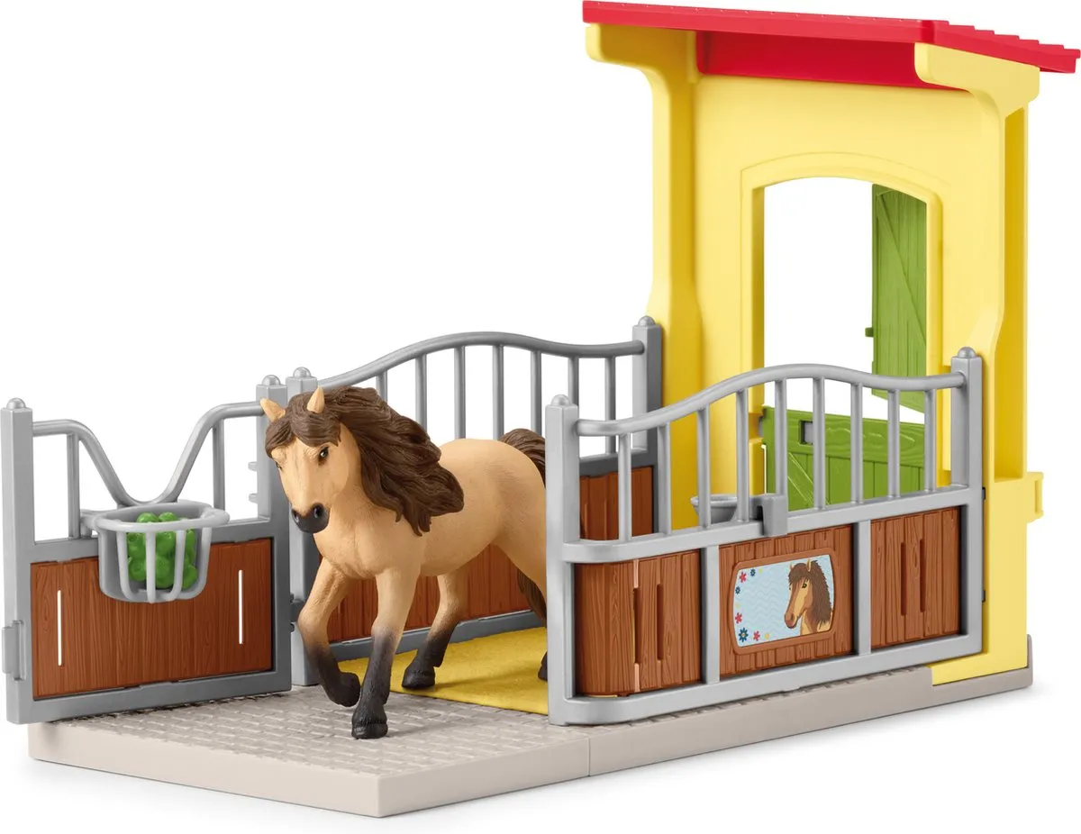 Schleich FARM WORLD Ponystal met IJslanderhengst 42609