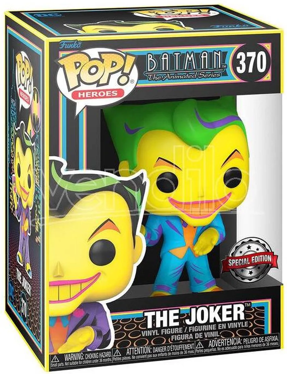 Funko Pop Heroes DC The Joker #370 - Black Light