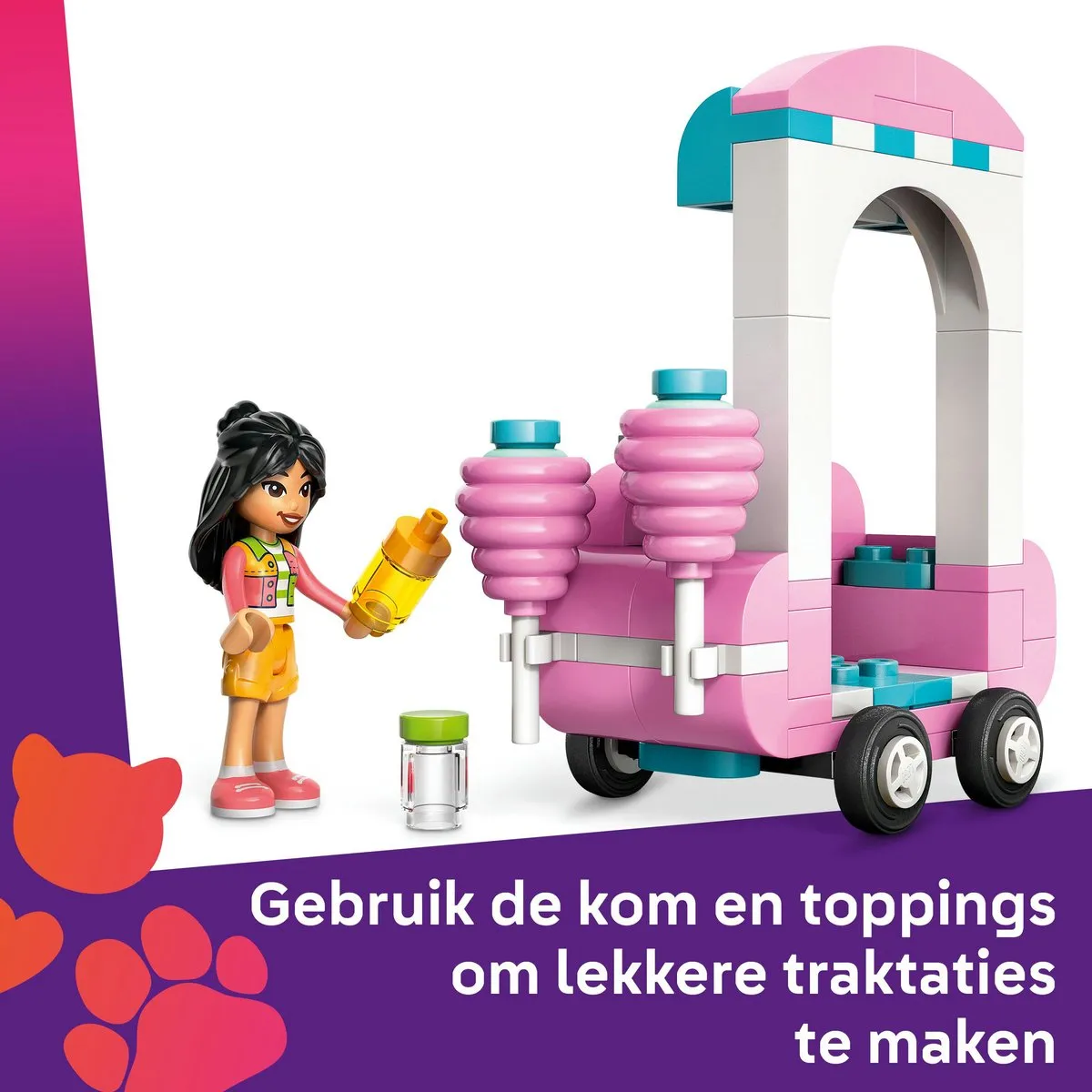 LEGO Friends Suikerspinkraam & Scooter Set 42643 - 2 Minifiguren