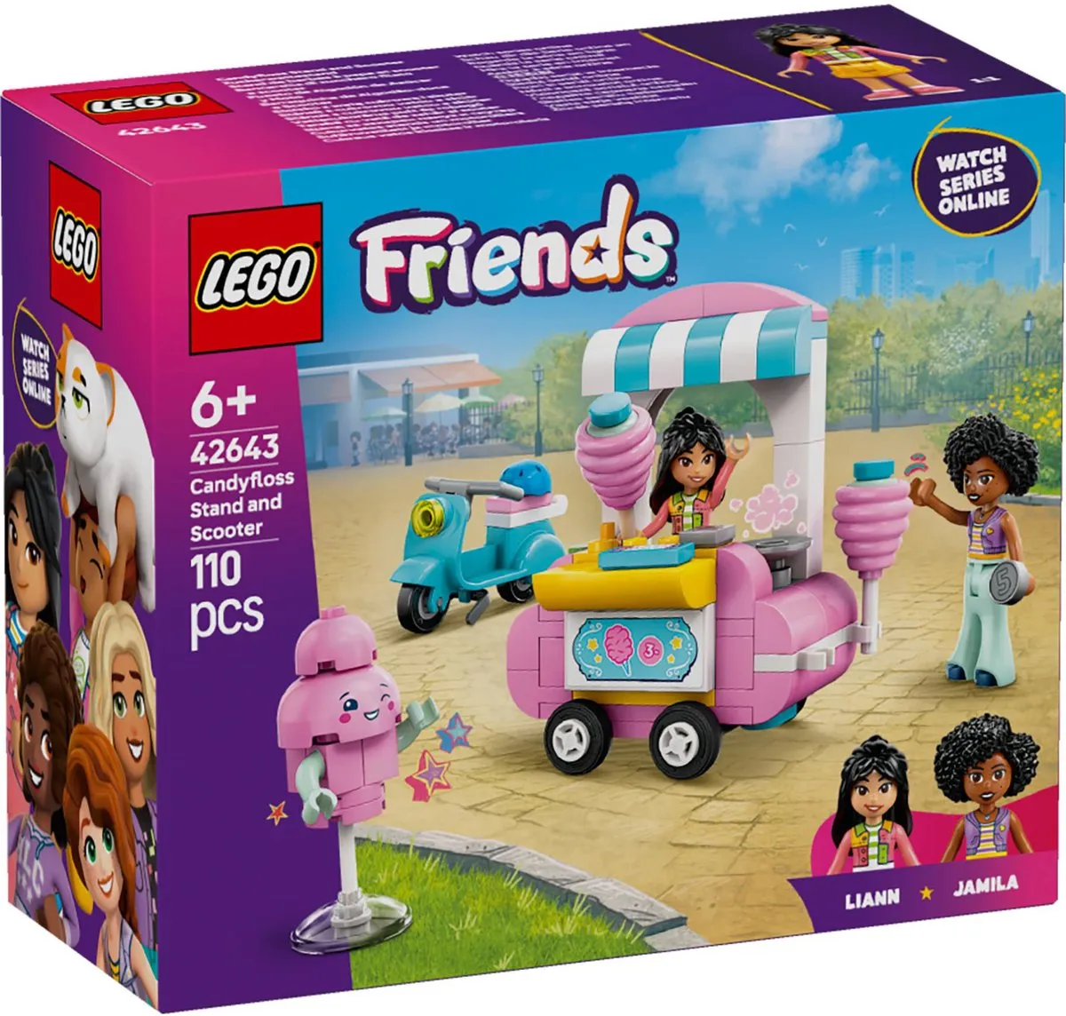 LEGO Friends Suikerspinkraam & Scooter Set 42643