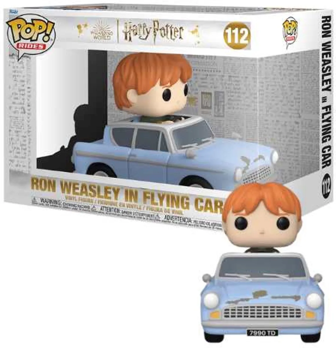 Funko Harry Potter POP! Rides Ron met Auto 15cm - Chamber of Secrets Anniversary