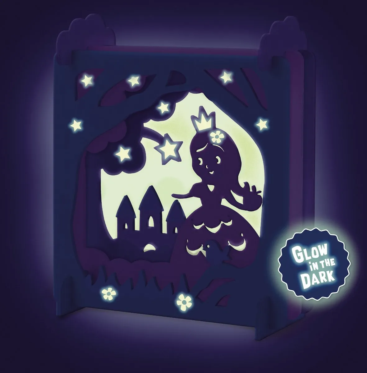 SES Creative Sprookje Schaduwbox - Glow in the dark - 6 Kleuren verf