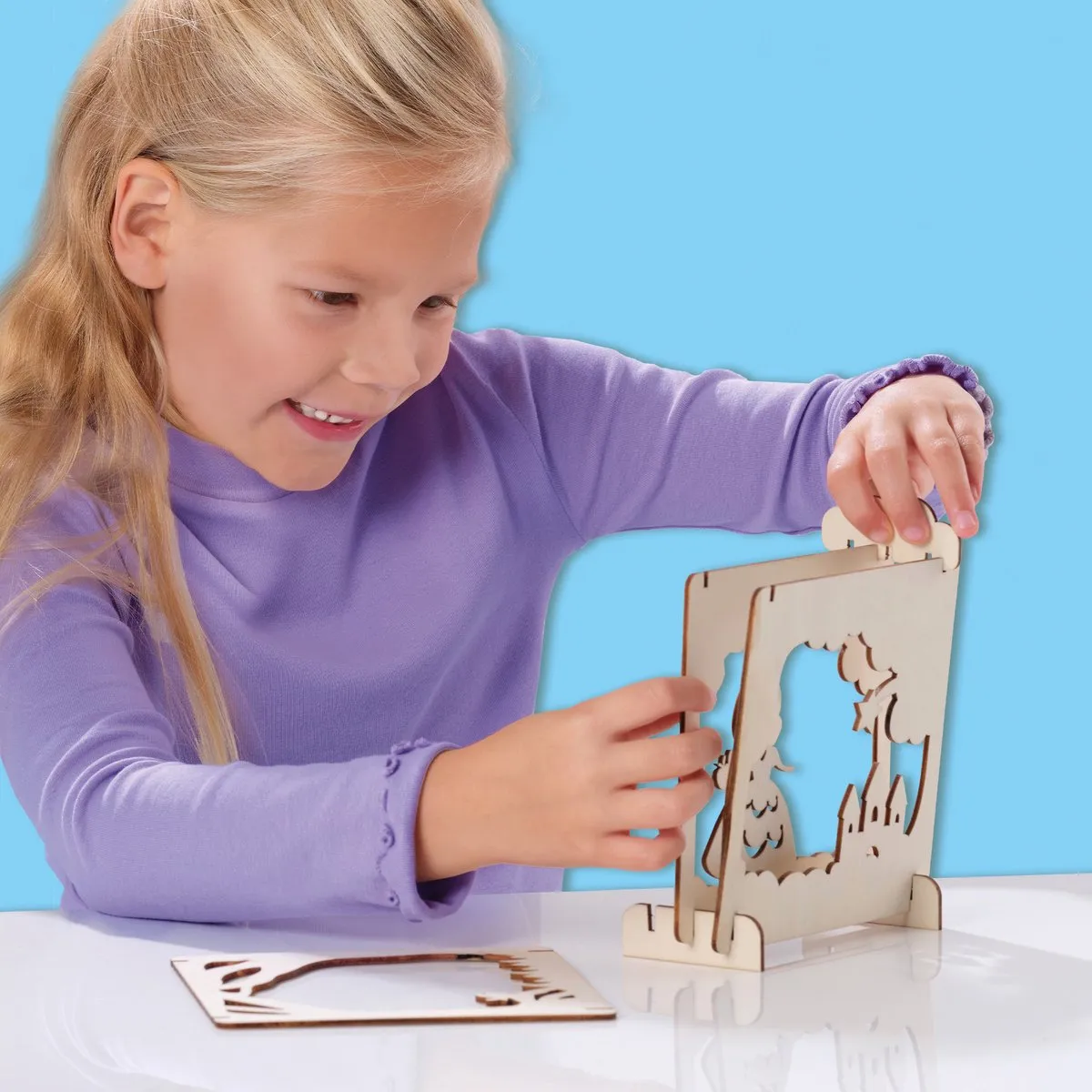 SES Creative Sprookje Schaduwbox - Glow in the dark - 6 Kleuren verf