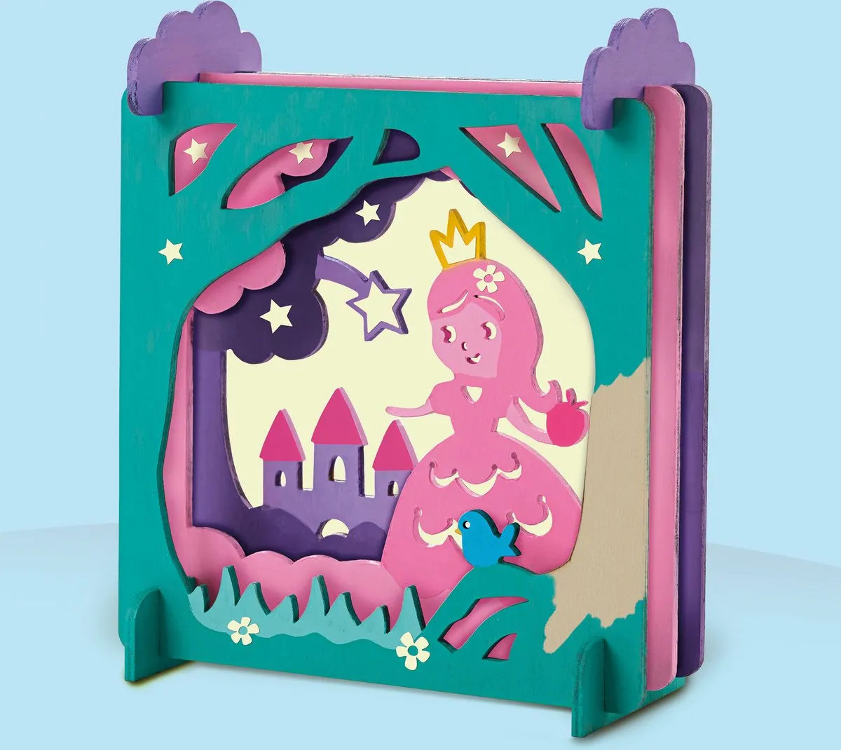 SES Creative Sprookje Schaduwbox - Glow in the dark - 6 Kleuren verf